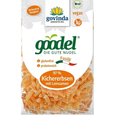 Govinda Bio Goodel Fusilli cizrna a lněná semínka 250 g