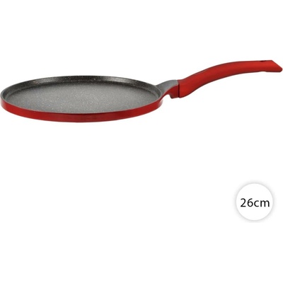 Perfect Home Pánev na palačinky 26 cm na indukci, granitová, Metal Red 12764