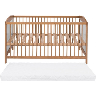 LIVARNO home postýlka s matrací, přírodní