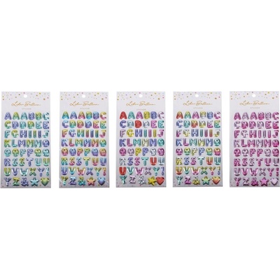 Wiky Samolepky W016591 23x11cm abeceda s glitrom