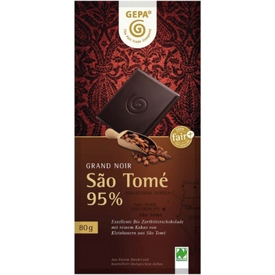 Gepa Bio horká čokoláda 95% Sao Tomé, 80 g
