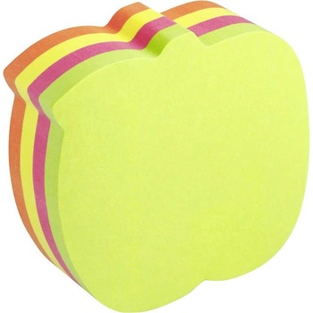 Самоз лист Info Notes Ябълка неон 70х70mm 200 л (1901035-ЯБ-58-5830-39)