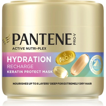 Pantene Pro-V Active Nutri Plex Hydration Recharge регенерираща и хидратираща маска за коса. с кератин 300ml