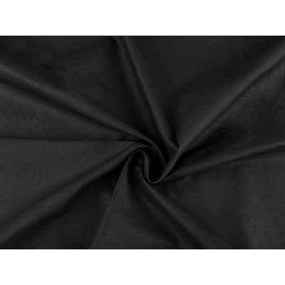 Prima-obchod Bavlněná látka / plátno jednobarevná, barva 20 (black) černá