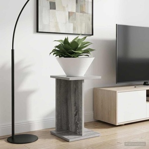 vidaXL Стойка за растения Сив Сонома 25 x 25, 5 x 40, 5 см (899684)