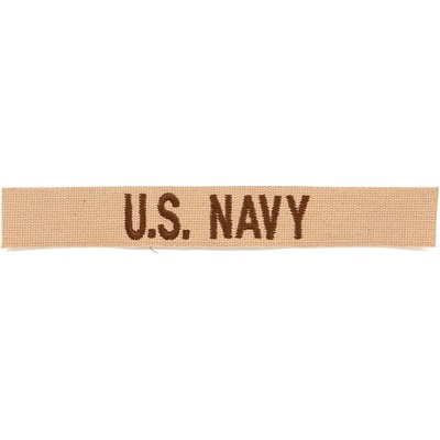 MILITARY RANGE Nášivka "U.S. NAVY" DESERT