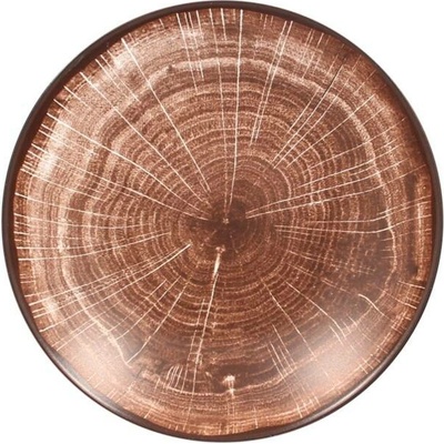 RAK Porcelain Woodart talíř hluboký 26 cm tmavě hnědá RAK-WDBUBC26OB