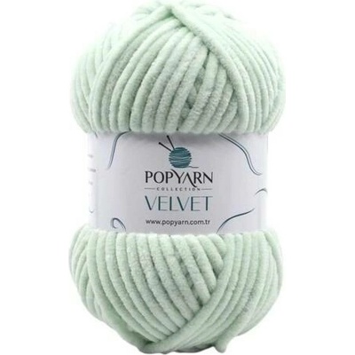 POPYARN Pletací příze Velvet B022 - zelená