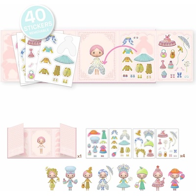 Djeco Miss Lilypink Odnímateľné samolepky Tinyly