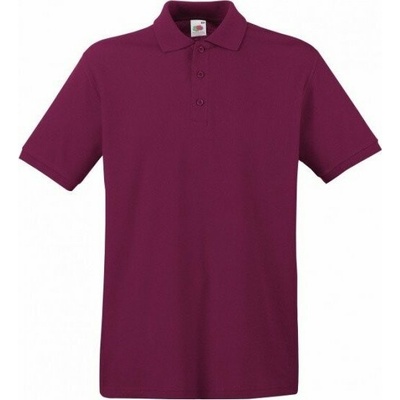Fruit of the Loom pánská polokošile Premium s F511N vínová Červená