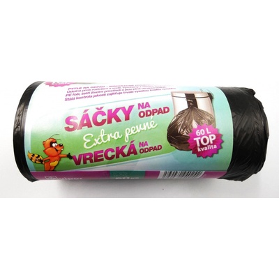 Vipor Pytle HDPE extra pevné 60l 10µm 50ks černé – Zboží Dáma