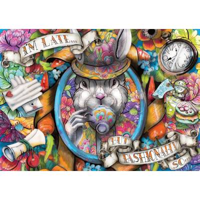 Ravensburger - Puzzle Fashionably Late - 1 000 piese