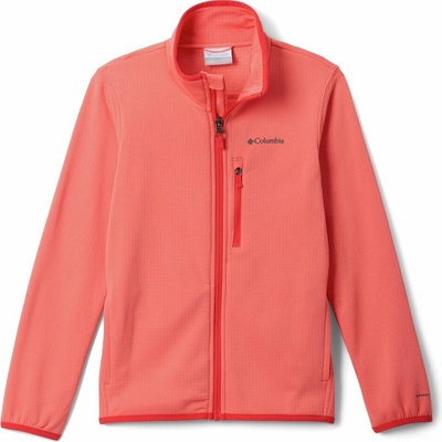 Columbia Essential-hike Grid-fleece-full-zip Hot Coral