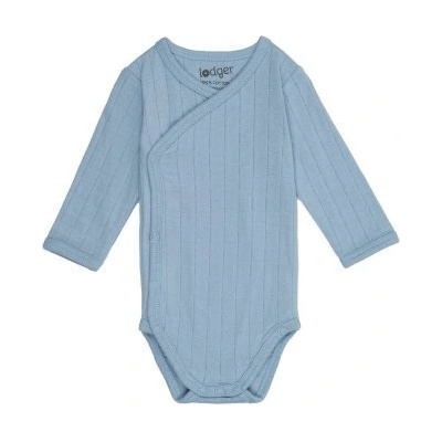 Lodger LODGER Romper LS Seersucker Body Solid Blue Fogg
