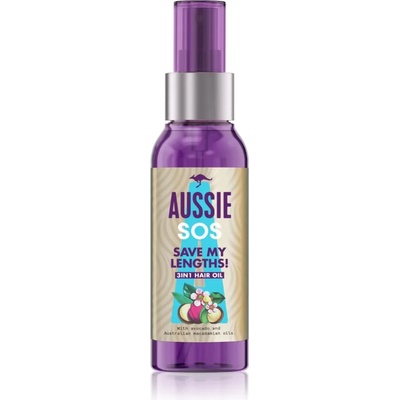 Aussie SOS Save My Lengths! 3in1 Hair Oil подхранващо масло за коса 100ml