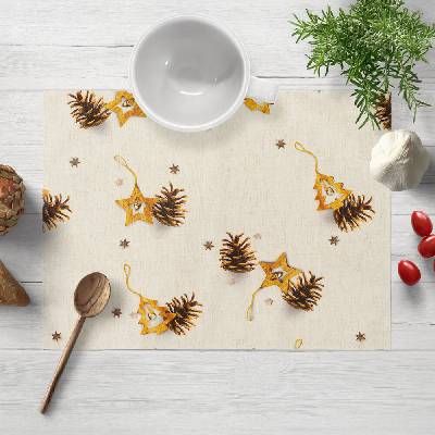 Biante prestieranie Elen PM-134 Šišky a vianočné ozdoby na režnom 30x40 cm