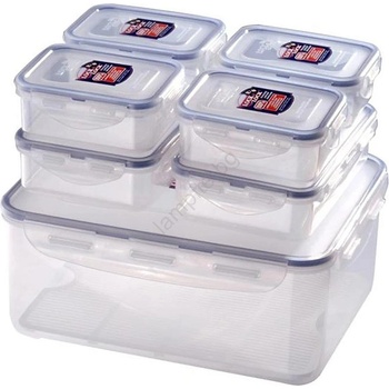 UTC КОМПЛЕКТ 7x Кутия за храна LOCK синьо/прозрачно (UT0082)