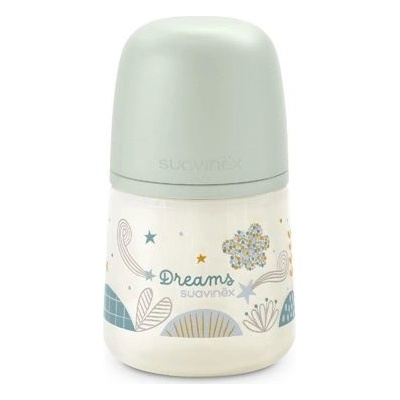 Suavinex Kojenecká fľaša Dreams anatomický silikón zelená 150 ml