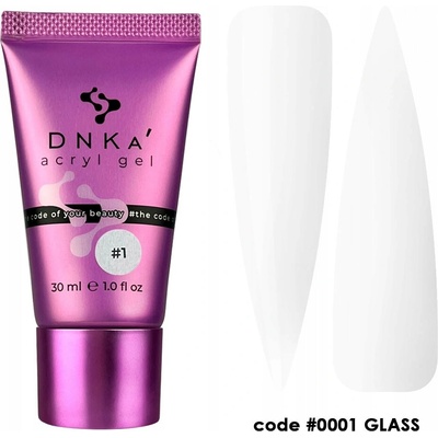 Dnka' Acryl Gel Akryložel Code 0001 Glass 30 ml