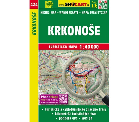 Krkonoše turistická mapa