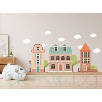 Image 1 of Къщички в пастелни цветове - комплект 3 бр (1654)