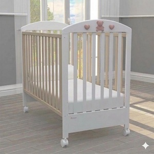 Bambino Casa Бебешко легло Bambino Casa - Bella, Naturale-Rosa (2518) - baby