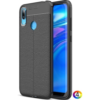 Image 1 of Huawei Y7 (2019) Удароустойчив Litchi Skin Калъф и Протектор