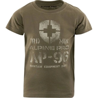 Alpine Pro DEXO dětské triko khaki – Hledejceny.cz