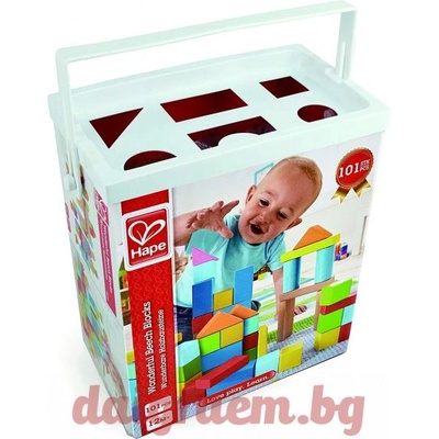Hape 101 разноцветни кубчета hape e8247 (h8247)