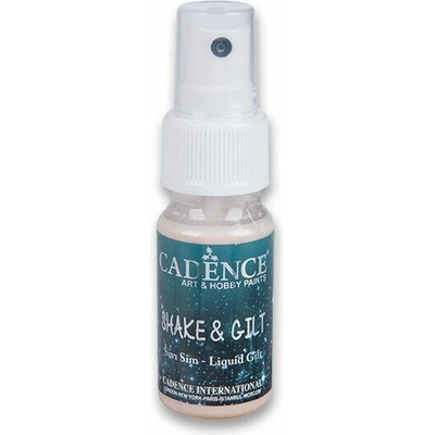 Cadence Textilná farba v spreji 25 ml, trblietavá zlatá