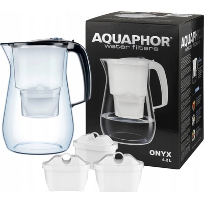Aquaphor Onyx 4,2 l černá + filtrační vložky Maxfor+ Mg 3 ks