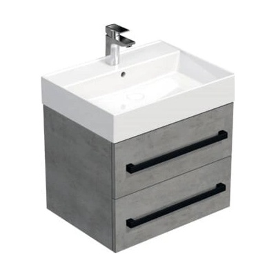 SAT Skříňka s umyvadlem Cube Way beton mat CUBE46C603BESAT