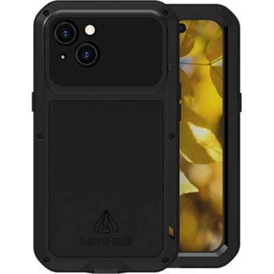 LOVE MEI extra odolné proti nárazu, vodě a prachu pro iPhone 15 - černé