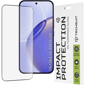 Techsuit Стъклен протектор за Realme 16 Pro - 111D Full Cover - Techsuit - Черен