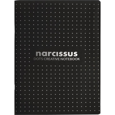 Narcissus Narcis sešit DOTS A4 60l černý balení 6 ks