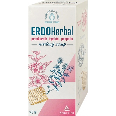 ERDOHerbal medový sirup 140 ml