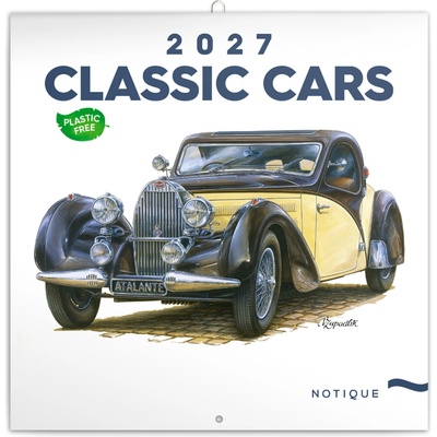 NOTIQUE poznámkový Classic Cars Václav Zapadlík, 30 × 30 cm 2027