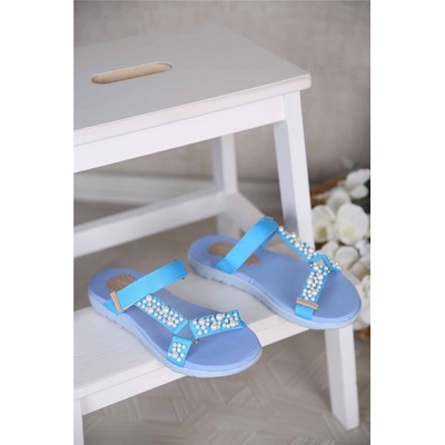 Moda Trend Дамски чехли - Сини 306881 (306881_Синьо)