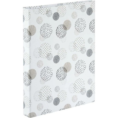 Hama album klasické spirálové GRAPHIC Dots 19x24,5 cm, 40 stran, bílé listy