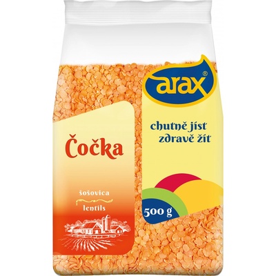 ARAX Čočka červená půlená 0,5 kg
