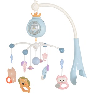 Moni Музикална въртележка Moni Toys - Пингвин, Синя (111566)