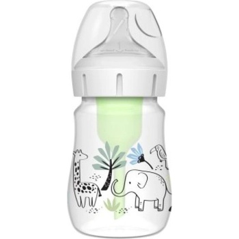 Dr. Brown's Д-р Браун Бебешко шише Джунгла options+ Wide Neck 150 ml Anti-colic - 1 бр. (WB51008-I