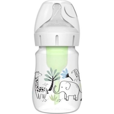 Dr. Brown's Д-р Браун Бебешко шише Джунгла options+ Wide Neck 150 ml Anti-colic - 1 бр. (WB51008-I