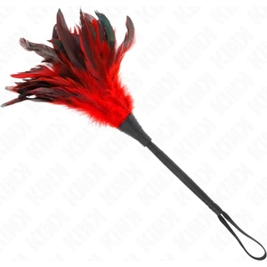  Перо за гъделичкане, изкусително и еротично - Kink Tickle Feathers Red (D-240735)