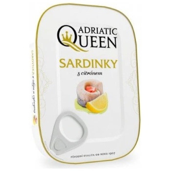 Adriatic Queen sardinky v sójovom oleji s citrónom 105g