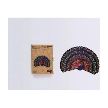 PuzzleOK Wooden puzzles eco 78 Luxury peacock A4