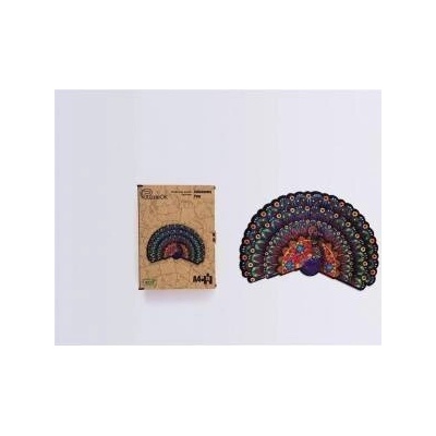 PuzzleOK Wooden puzzles eco 78 Luxury peacock A4
