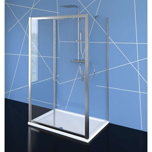 POLYSAN Easy Line - Тристенен душ 110x90 см, L/R вариант, прозрачно стъкло/хром EL1115EL3315EL3315 (EL1115EL3315EL3315)