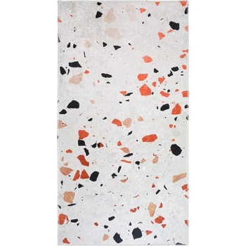 Vitaus Килим подходящ за пране в оранжево и цвят слонова кост 60x100 cm Italian Stone - Vitaus (KRN-6208-60x100)