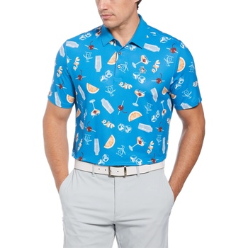Image 1 of Original Penguin Golf Блуза с яка Original Penguin Golf Men's PG Alovr Oversize Short-Sleeve Performance Polo Shirt - Med Blue